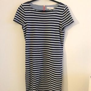 Loft Striped Shift Dress